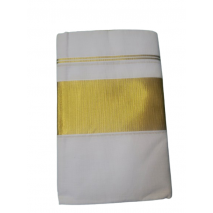 Set Mundu - Women's Traditional Golden Kasavu Set Mundu 